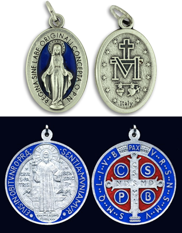 Blessed St. Benedict Medals Used For Land/House Blessing's - Protection,  clearing, smudging, exorcism